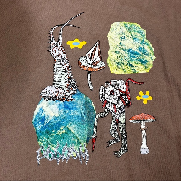 *RARE* VOLCOM Chrissie Abbott x French Sweatshirt Size XL Men’s UNISEX - Picture 9 of 15